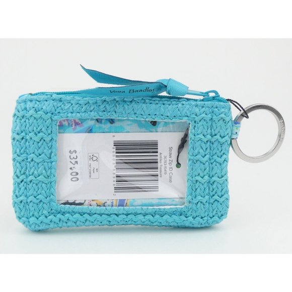 Vera Bradley Antilles Treasure Straw Zip Id NWT - Picture 2 of 2